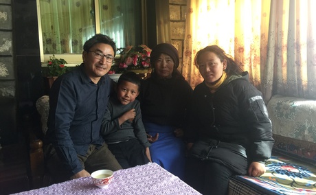 basantatibet organise visit of village and Tibetan family